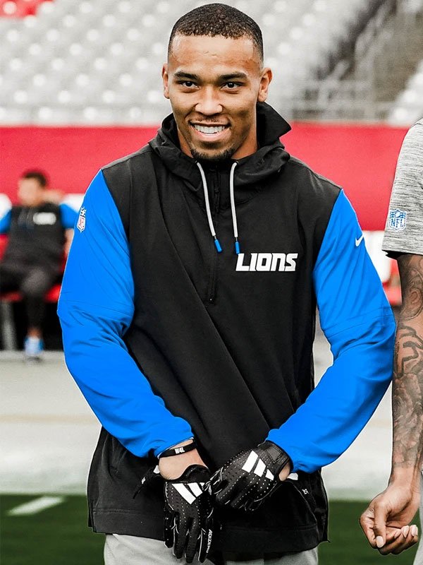 Detroit-Lions-Sideline-Pre-Game-Half-Zip-Hoodie-Jacket-1