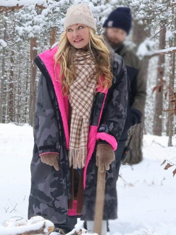 A-European-Christmas-2024-Caprice-Bourret-Black-Camo-Coat-2