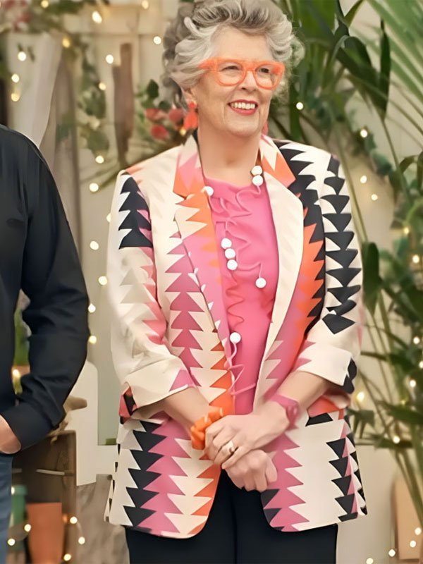 Great-British-Bake-Off-S015-Prue-Leith-Arrow-Print-Blazer-2