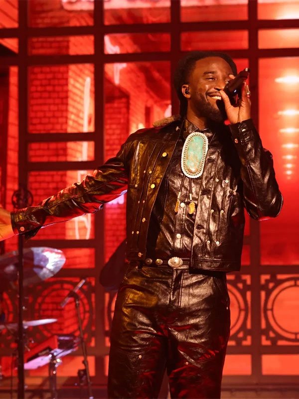 SNL-Shaboozey-Leather-Jacket-2