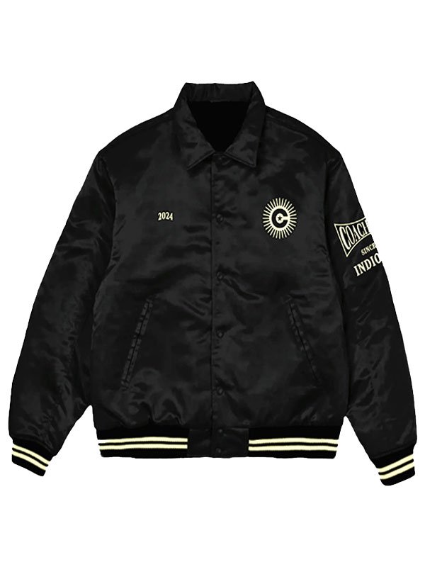 Coachella-Black-Satin-Varsity-Jacket-1