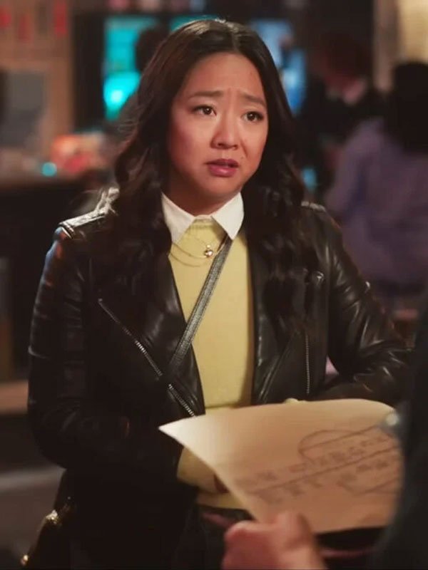 Laid-S01-Stephanie-Hsu-Black-Real-Leather-Jacket-2