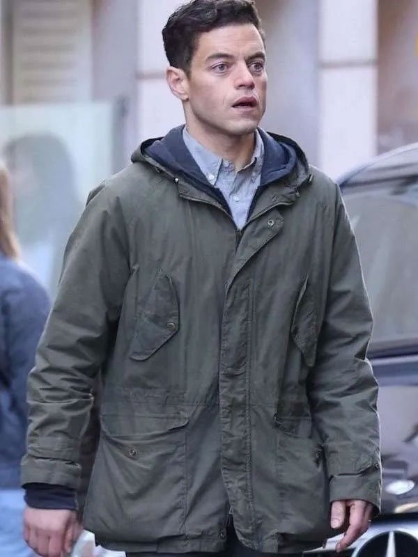 the-amateur-rami-malek-green-cotton-jacket-3